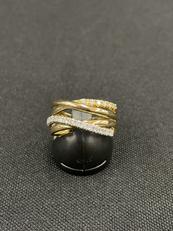 石付きリング|K18/PT900