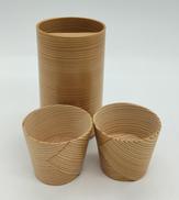 徳利、お猪口セット|曲げわっぱ(栗九)