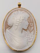 カメオブローチ|K18