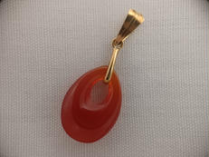 K18　金　トップ　石|-