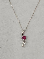 K18ネックレス　K14トップ|-