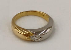 K18PT900ダイヤリング|-