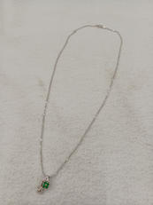 K14　WG　金　ダイヤ　ネックレス|-