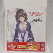 加藤恵　ラストワン賞　サイン色紙|BANPRESTO