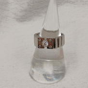 PT900ダイヤ付リング|-