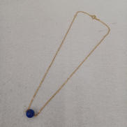 K18石付きネックレス|-