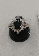 PT900石付きダイヤリング|-