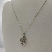 K18WGネックレス|44CM/スライドアジャスタ-付