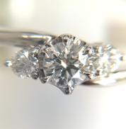 ラウンドブリリアントカット 一粒ダイヤモンド プラチナリング|0.204/0.09CT