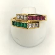 K18 ダイヤモンド付きリング|0.25CT 0.40CT 0.31CT