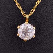 K24 大粒ダイヤモンド付きネックレス|D1.045CT