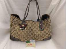 GGｷｬﾝﾊﾞｽﾘﾎﾞﾝﾄｰﾄﾊﾞｯｸﾞ|GUCCI