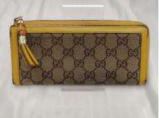 GUCCI　ﾊﾞﾝﾌﾞｰGGｷｬﾝﾊﾞｽ長財布|GUCCI