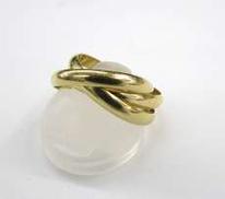 K18三連リング|-