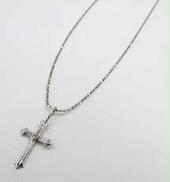 K14WGダイヤネックレス|-