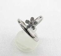 K18WGダイヤリング|-