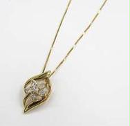 K18ダイヤネックレス|-