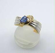 K18/pt900コンビリング|-