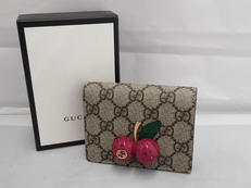 チェリーGGスプリームコンパクトウォレット|GUCCI
