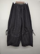 コクーンパンツ　ストライプ|慈雨