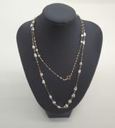 白蝶真珠K18ネックレス|‐