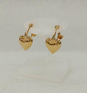 K18ハートイヤリング|