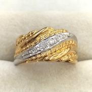 K18PT900リング|総6.3G  15号