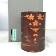 総皮茶筒 散花|角館伝四郎