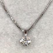 K18WGダイヤネックレス|総4.4G  44CM