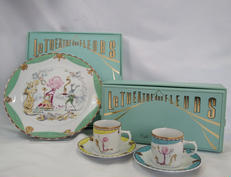 デミタスカップ&ソーサー プレートセット|資生堂