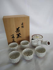 茶器揃い|萩焼(椿窯天鵬山