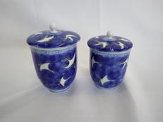 夫婦湯呑(蓋付)|深川製磁