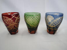 切子グラス 3個セット|佐々木硝子