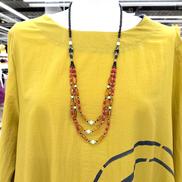 K18留め具ネックレス|石付き