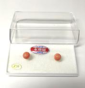 K18ピアス|本珊瑚