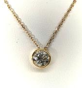 K18/K10ダイヤネックレス|0.59刻 ～44CM