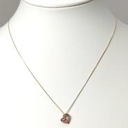 K10PGハートネックレス|～45CM