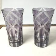 一口ビールペアグラス|江戸切子