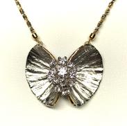 K18/PT900/PT850ネックレス|D0.54刻