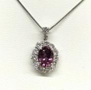 PTピンクサファイアネックレス|GGC鑑別書付 未使用品