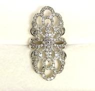 PT900デザインダイヤリング|GGC鑑別書付 未使用品