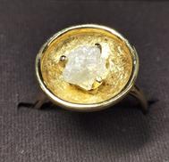 750(K18)ダイヤ原石リング|1.70刻 ギャランティ有