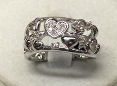 K18WGリング|#10.5 D0.10