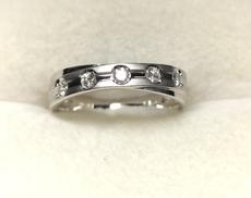 K18WGリング|0.13刻  #9