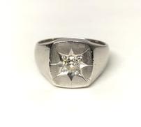 プラチナ印台リング|総15.7G #17