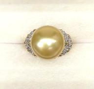 K18ゴールデンパールリング|750(K18) 0.60刻