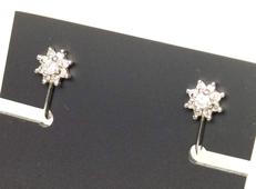 PT900イヤリング|ダイヤ一つ外れ有