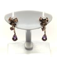 K18/K10PGピアス|チャーム付き