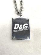チェーンロゴプレート ネックレス|D&G