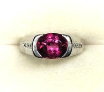 PT900ルベライトリング|鑑別書付 総11.3G